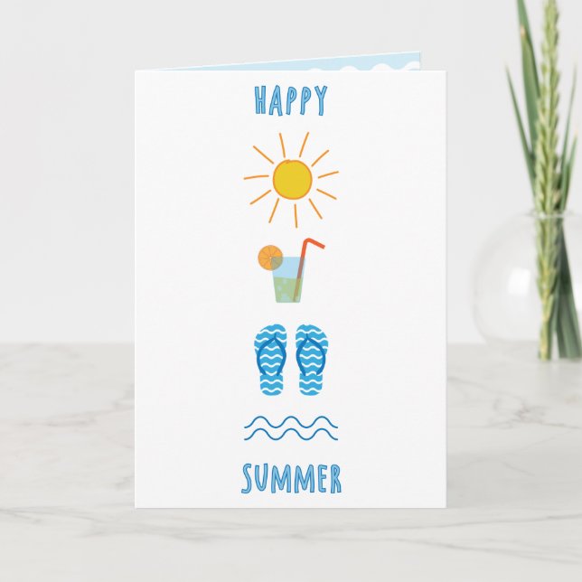 Cartão Happy Summer Greeting Card (Frente)