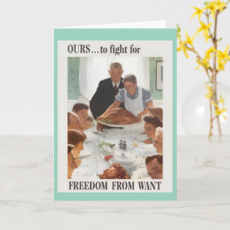 Cartão Happy Thanksgiving Greeting Card