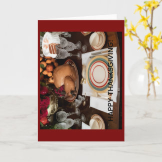 Cartão Happy Thanksgiving Greeting Card