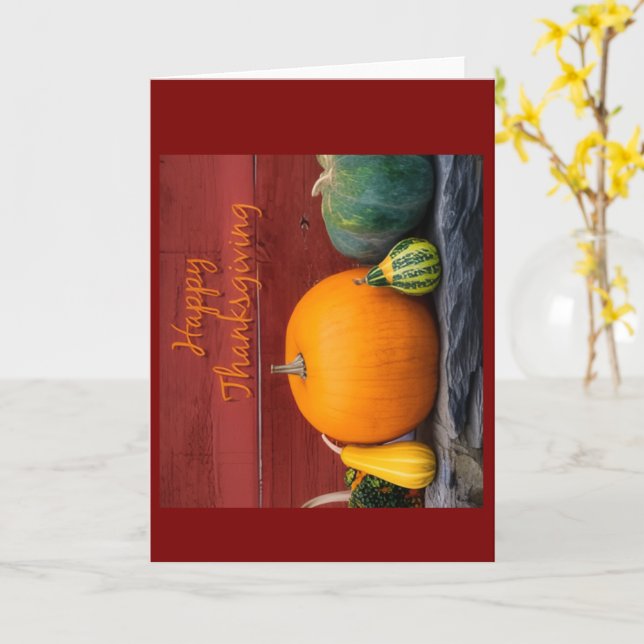 Cartão Happy Thanksgiving Greeting Card (Flor Amarela)
