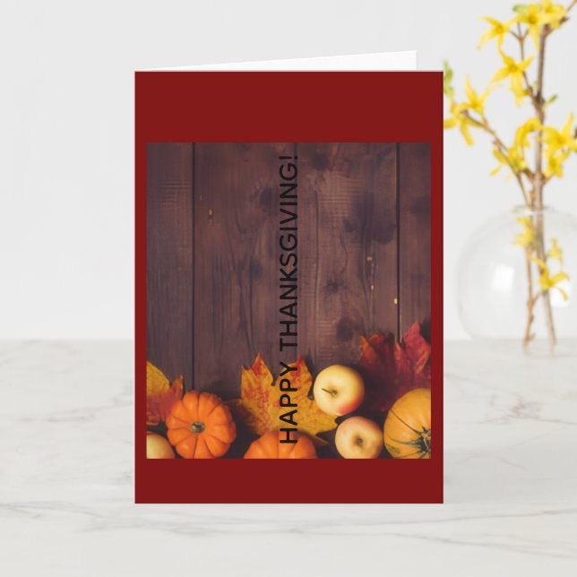 Cartão Happy Thanksgiving Greeting Card (Flor Amarela)