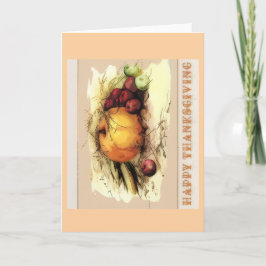 Cartão Happy Thanksgiving Greeting Card