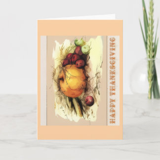 Cartão Happy Thanksgiving Greeting Card