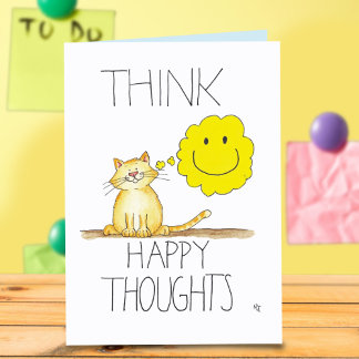 Cartão HAPPY THOUGHTS greeting card by Nicole Janes