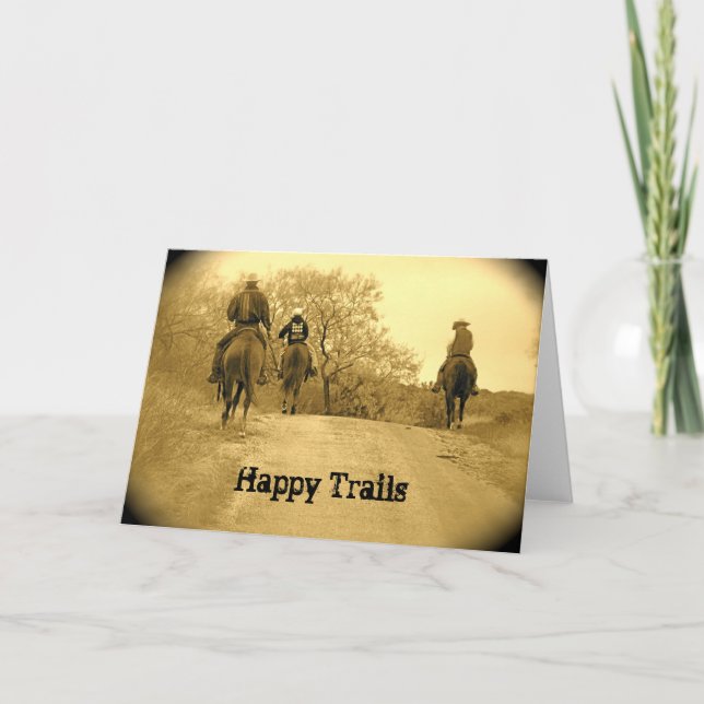 Cartão Happy Trails Greeting Card (Frente)