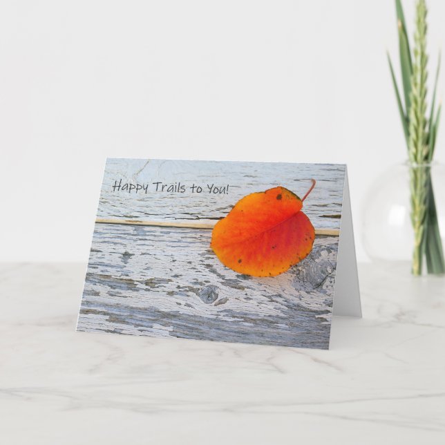 Cartão Happy Trails to You (Frente)