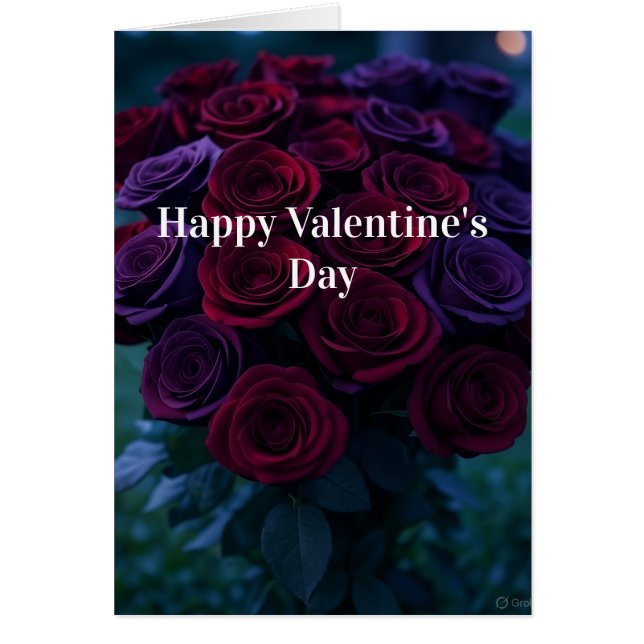 Cartão Happy Valentine's Day (Frente)