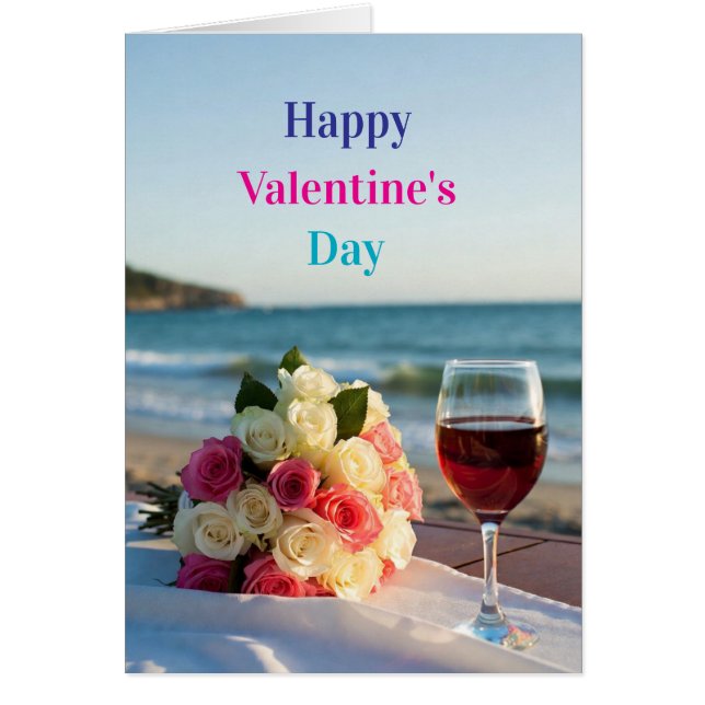 Cartão Happy Valentine's Day (Frente)