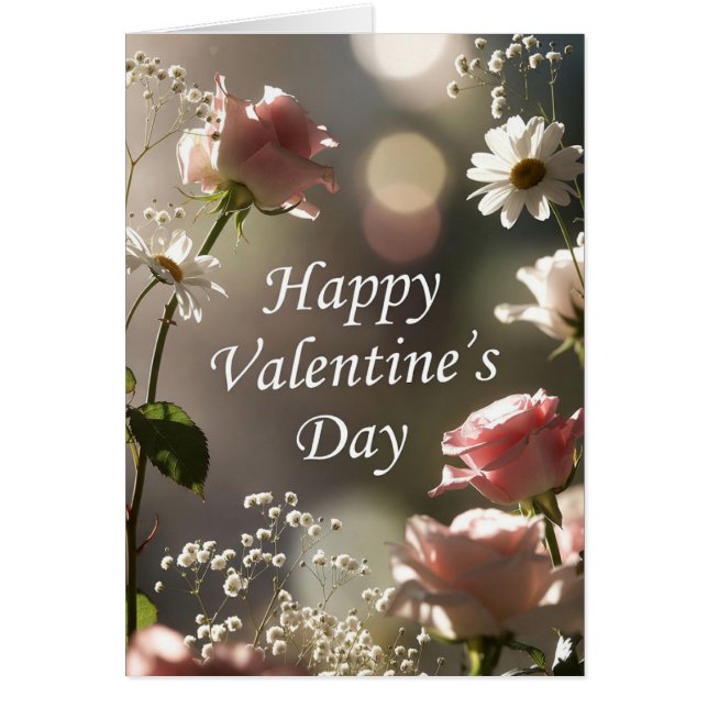 Cartão Happy Valentine's Day (Frente)