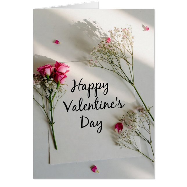 Cartão Happy Valentine's Day (Frente)