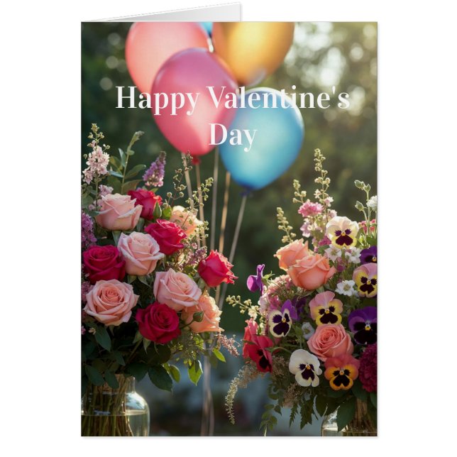 Cartão Happy Valentine's Day (Frente)