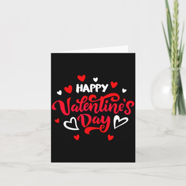 Cartão Happy Valentine's Day Couples Date Valentine Love  (Frente)