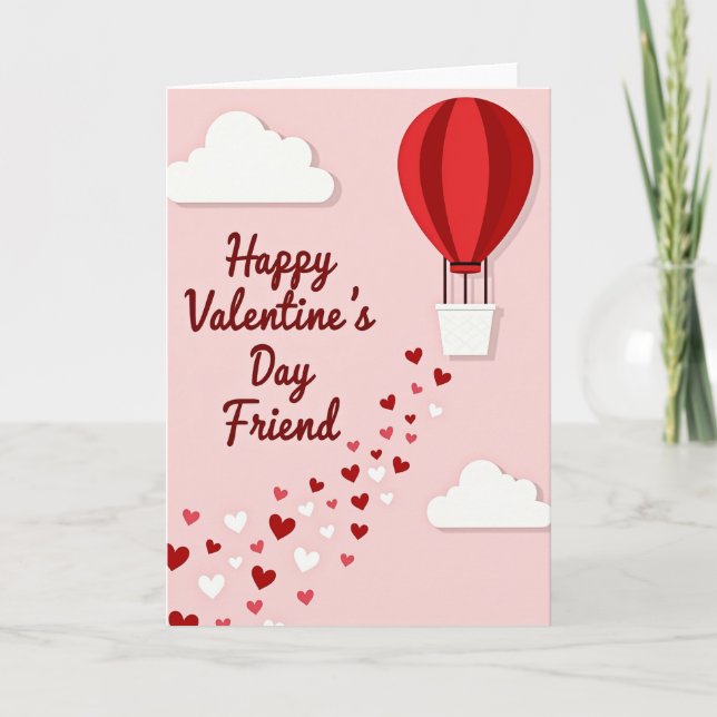 Cartão Happy Valentines Day Friend Card (Frente)