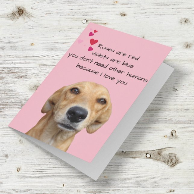 Cartão Happy Valentine's Day From The Dog Lover (Criador carregado)