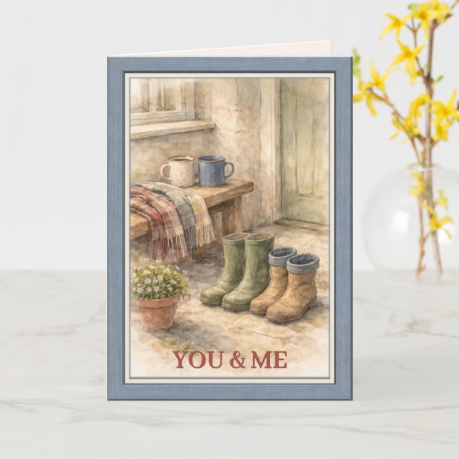 Cartão Happy Valentine's Day Perfect Couple (Flor Amarela)