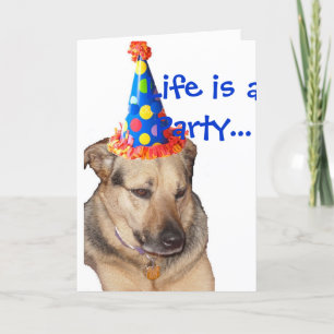Cartão HappyBirthday, Life is a Party...