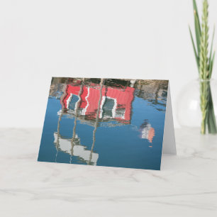 Cartão Harbor Reflection Greeting Card
