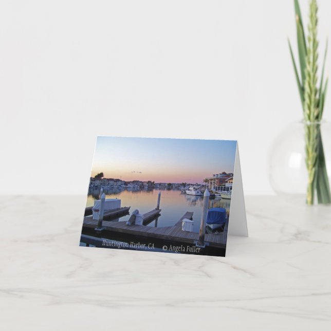 Cartão Harbour Sunset Notecards (Frente)