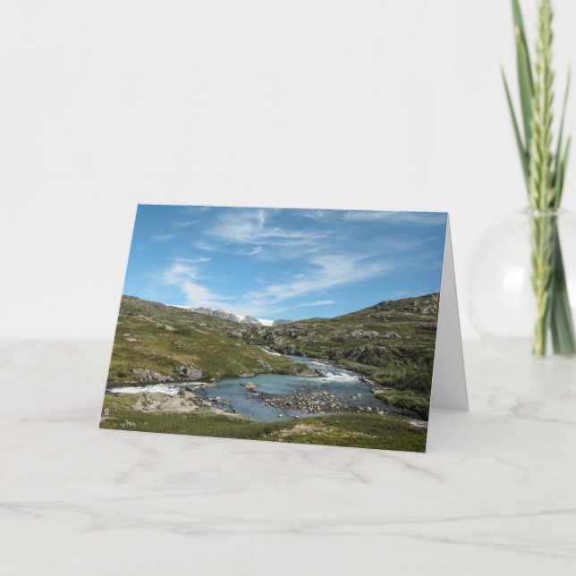 Cartão Hardangervidda Noruega (Frente)