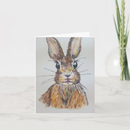 Cartão Hare (blank) - Watercolour and Ink Nature