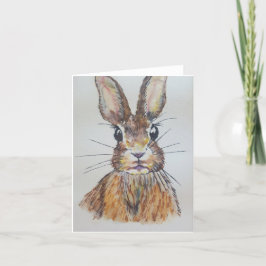 Cartão Hare (blank) - Watercolour and Ink Nature