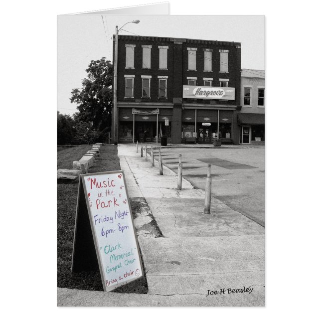 Cartão Hargrove's McMinnville Tennessee (Frente)