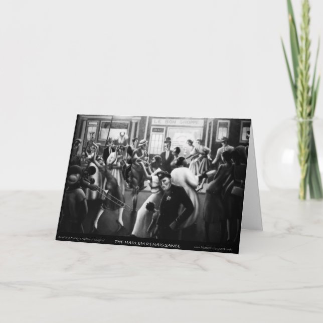 Cartão Harlem Renaissance Art - "Getting Religion" (Frente)