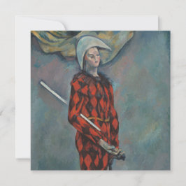 Cartão Harlequin (Joker) (por Paul Cézanne)