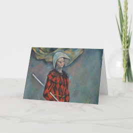 Cartão Harlequin (Joker) (por Paul Cézanne)