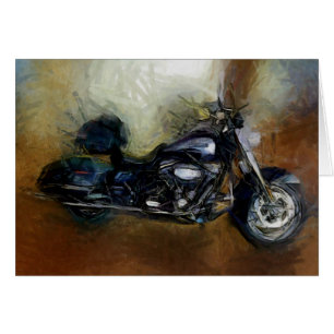 Cartão Harley Motorcycle Art