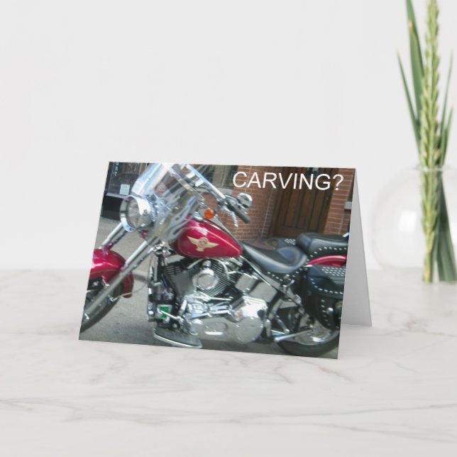 CARTÃO HARLEY STYLE CARVING FOR HALLOWEEN (Frente)