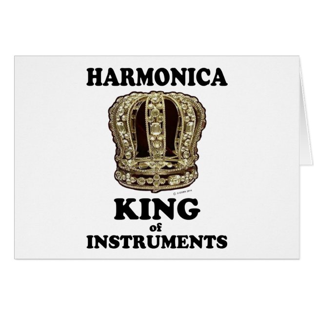 Cartão Harmônica King of Instruments (Frente Horizontal)