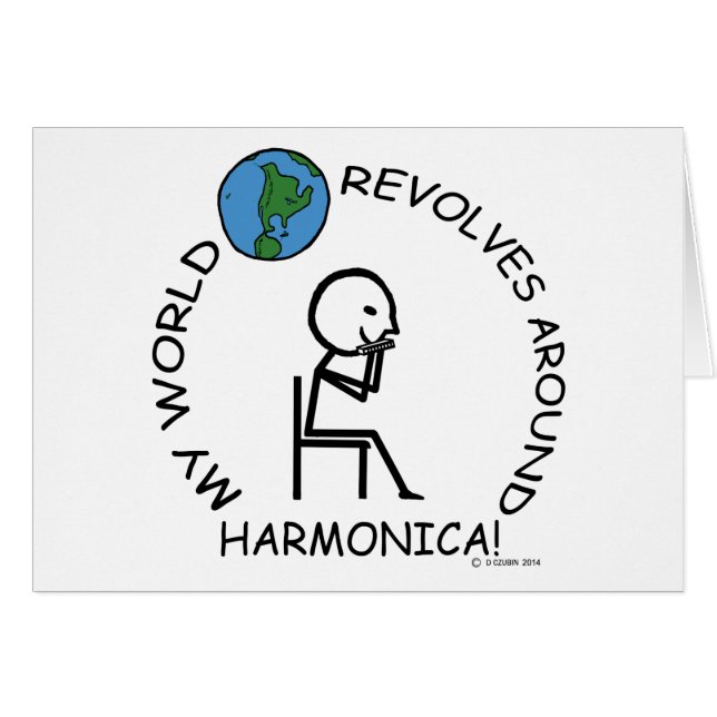 Cartão Harmonica - Mundo Revola-se (Frente Horizontal)