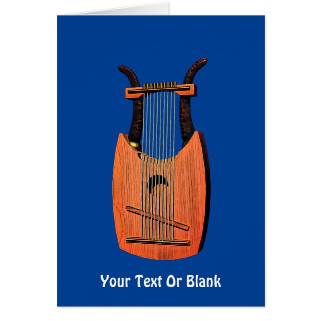 Cartão Harp do Rei David (Frente)