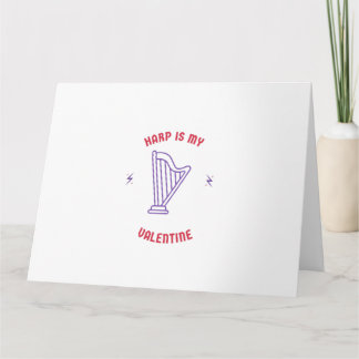 Cartão Harp é meu valentim