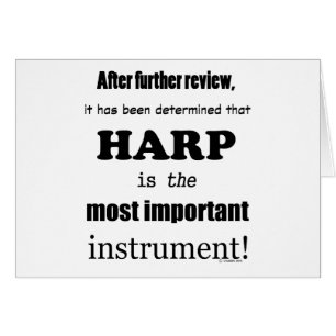 Cartão Harp - Instrumento Mais Importante