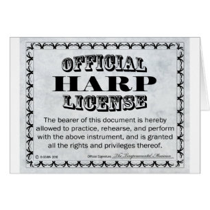Cartão Harp License