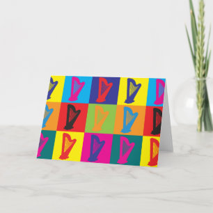 Cartão Harp Pop Art