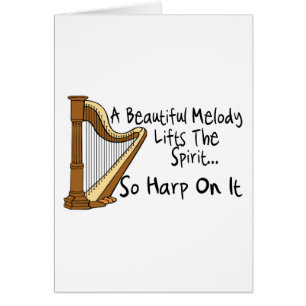 Cartão Harpa nela