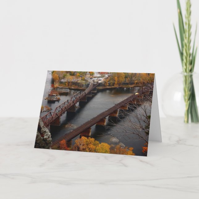 Cartão Harpers Ferry in the Fall (Frente)