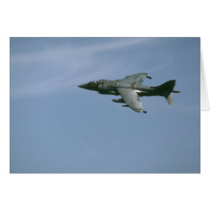 Cartão Harrier em vôo