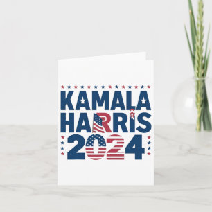 Cartão Harris 2024 Declaração Patriótica Política Democra