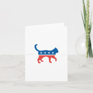 Cartão Harris 2024 Democrata Gato - Vote Em Kamala W Elei
