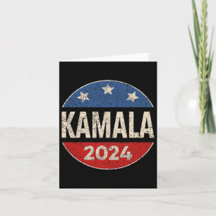 Cartão Harris 2024 Para A Eleição Do Botão Retro Presiden
