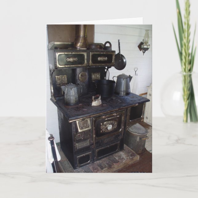 Cartão "Harris House Kitchen Stove" Birthday Card (Frente)