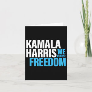 Cartão Harris Para A Campanha Eleitoral Freedo, President