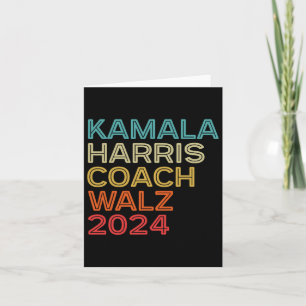 Cartão Harris Waltz 2024 Kamala Harris Treinador W 2024 R