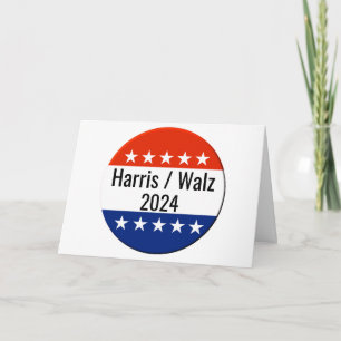 Cartão Harris Walz 2024 Eleição