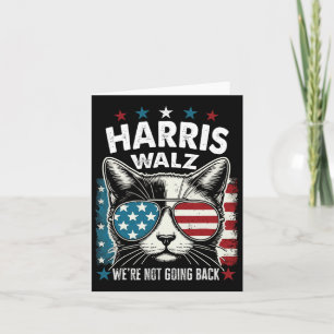 Cartão Harris Walz Waltz 2024 Não vamos voltar Engraçado