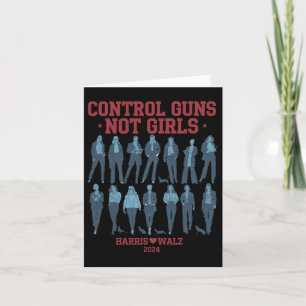 Cartão Harris Wheimer 2024 Control Guns Não Girls Kamala